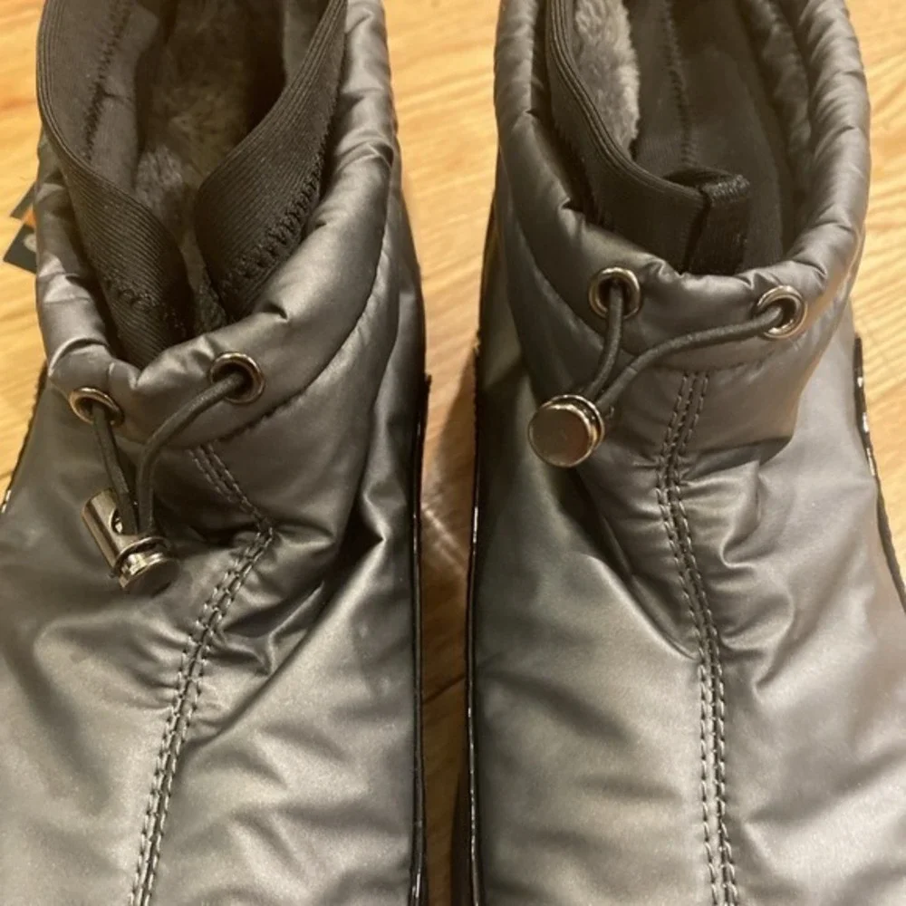 Sporto Women's 12M Waterproof Tracy Booties Gray blackSplit Toe Lined Boots 3541